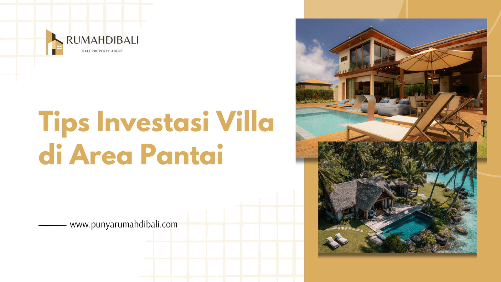 villa di area pantai