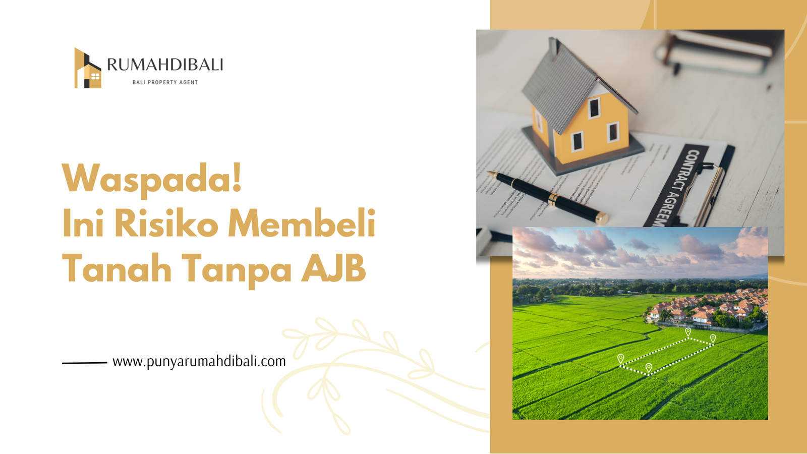 Waspada Ini Risiko Membeli Tanah Tanpa AJB
