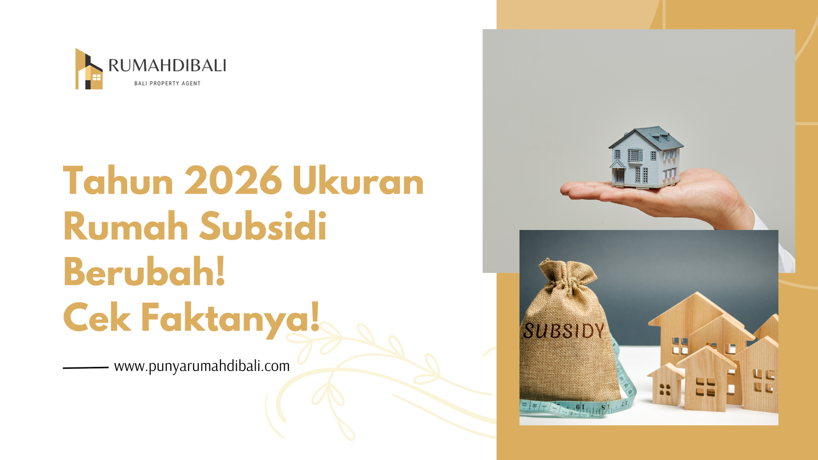 Tahun 2026 Ukuran Rumah Subsidi Berubah! Cek Faktanya!