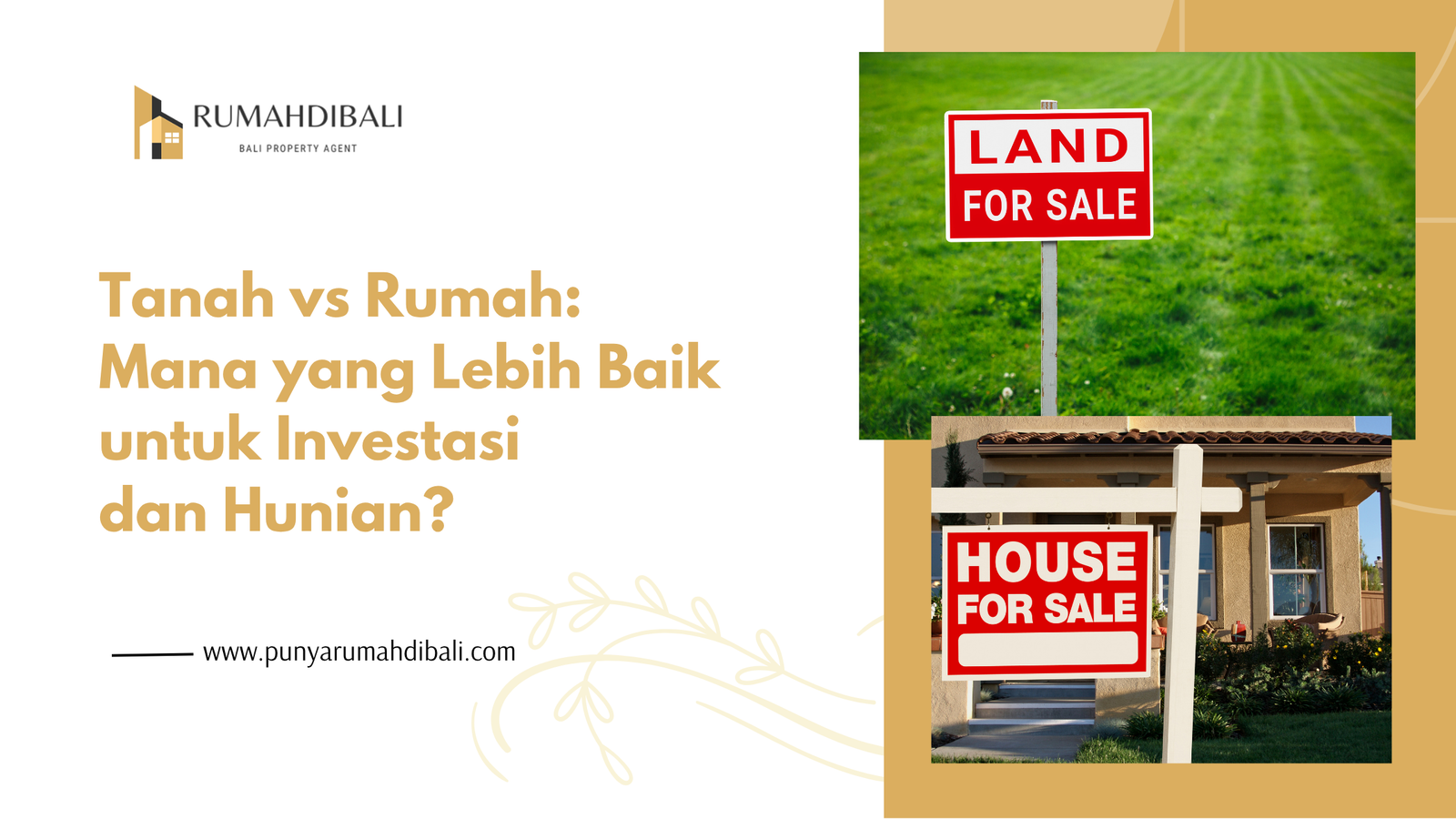 Tanah vs Rumah: Mana yang Lebih Baik untuk Investasi dan Hunian?